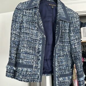 Brooks Brothers tweed moto jacket